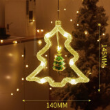 南极故事led皮线吸盘灯圣诞节氛围室内装饰场景布置创意挂件小彩灯灯串 圣诞树 4.5V 暖白