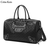 Colins Keirs旅行包手提大容量男行李包袋健身包干湿分离运动包短途出差登机包 黑色