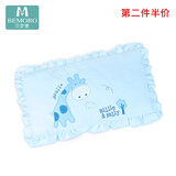 Bemobo婴儿定型枕幼儿园儿童夏季透气纯棉枕芯四季通用宝宝新生儿小枕头 浅蓝 -婴儿枕头