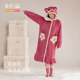 静韵【超柔软】迪士尼联名睡袍女冬季长款加绒保暖家居服睡衣浴袍