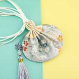 玩控  中国风香包古风香囊香袋空袋子汉服装饰随身挂件端午节礼物香包 银灰色（空袋）