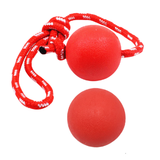 洛瑞夫宠物狗玩具狗狗玩具球发声训练毛绒棉绳小型犬大型犬磨牙玩具 实心球6cm+带绳球6cm