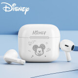 迪士尼（DISNEY）【新款上市】DN05半入耳式无线蓝牙耳机通话降噪高清HIFI立体声超长续航运动耳机苹果华为通用 白色米奇【ENC降噪+蓝牙V5.3】