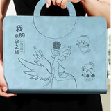 手提款蓝色孕检收纳册产检资料收纳袋孕期档案册怀孕记录册孕妇b超验血单手册a4厂家直发可定制