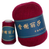 香榭丽莎手编中粗绒线 贴身穿 柔软舒适 搭配伴侣线 24橘红