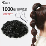 简应舒1000条黑色一次性小橡皮筋 高弹力扎头发不伤发头绳发圈发绳皮套