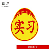 番易番易车贴B1ZO-实习车贴磁吸标志磁贴司机新手上路创意标志车贴 粘贴式1张