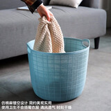 川岛屋脏衣服收纳筐脏衣篮家用卫生间卧室大号放衣物的篮子脏衣篓 脏衣篮(蓝色大号)