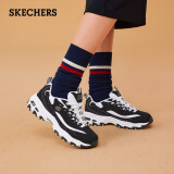 斯凯奇（Skechers）女鞋四季款熊猫鞋经典黑白熊猫鞋复古百搭老爹鞋运动休闲鞋 【门店同款】经典黑白 37.5 37码以上偏大，建议选小半码