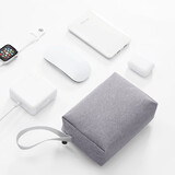歌柏妮（GEBONI）笔记本内胆包Macbook pro保护套14英寸适用于15.6苹果air13电脑包 布艺便携电源包【灰色】 适合15.6/16/16.1英寸