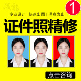 ps图片处理抠图去水印p图改字p证件照修图换底色衣服背景正装ps精修1寸白底照片修图修改尺寸美工服务