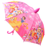 欧因 儿童雨伞大童可爱宝宝小学生半自动雨伞男女孩公主晴雨两用伞 中号白雪城堡