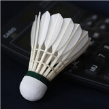 FULINCHENG羽毛球12只装耐打王无标鹅毛训练比赛球耐打羽球室外 12只装耐打球