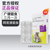 德国进口拜宠清Drontal PlusTast拜耳犬用体内驱虫药拜宠清复方非班太尔除蛔虫绦虫 德国原装拜宠清犬用狗6粒/盒驱蛔虫钩虫