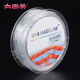 太因美 手串绳弹力线进口水晶透明文玩绳子穿珠子弹性金刚玛瑙佛珠玉线 0.8mm白色水晶线