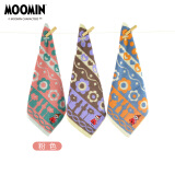 姆明（MOOMIN）花朵方巾 1条装小毛巾双面毛圈洗脸巾 家用柔软纯棉吸水精梳棉A类 1条花朵方巾粉色-47-D1121060 50g