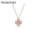 施华洛世奇（SWAROVSKI）【生日礼物】Latisha幸运四叶草项链女吊坠女士轻奢女 镀玫瑰金色 5636489