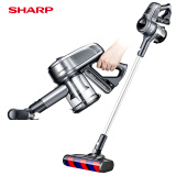 夏普（Sharp）手持充电吸尘器家用小型大吸力无线宠物家庭适用 EC-SA82W-S