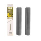 妙洁悠白海绵拖把免手洗家用懒人拖把吸水拖布地拖33cm拖把头胶棉拖把 原装头+通用头（共2个）