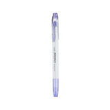 三菱（uni）双头荧光记号笔 学生作业手账绘画标记笔彩色笔 细0.4mm粗4mm PUS-103T 1支/袋 浅紫色