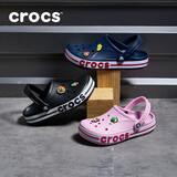 卡骆驰crocs洞洞鞋贝雅卡骆班轻便耐磨一脚蹬休闲鞋|205089 黑色/白色-066 41 /42(260mm)