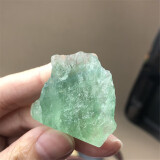 天然水晶宝石石头奇石矿石标本原石摆件地质教学科普摆件 绿萤石一块(2-3cm)