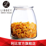 Lucky Lychee厨房玻璃罐玻璃瓶子带盖杂粮储物收纳茶叶罐奶粉瓶食品密封罐 矮胖_1000ml