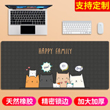 摩加超大鼠标垫加厚大号办公快捷键大全ps做图护腕电脑垫桌垫函数cad电竞桌面键盘垫学生书桌垫子 探头猫猫 尺寸300*800mm厚度3mm