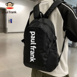 大嘴猴（Paul Frank）双肩包男背包时尚潮流书包女初高中大学生包运动旅行背包电脑包 黑色H05大号[可放电脑书本]