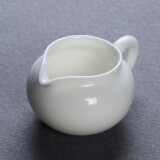 陶立方 德化羊脂玉白瓷公道杯德化陶瓷分茶器茶漏套装大号匀茶杯 玉瓷富贵茶海