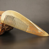 小李子牛角梳子长直发卷发梳子女家用十二生肖雕刻花牛角梳男女送礼 牛角梳25-1生肖龙