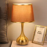 宅品（home taste）轻奢简约台灯后现代风格金色卧室床头灯触摸感应遥控可调光温馨 【咖啡罩】 触摸双色+无极调光+带按钮双控9W