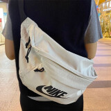 耐克（NIKE）单肩包耐克斜跨包腰包男女夏季新款骑行旅行包户外休闲健身运动包 BA5751-072 大容量/现货白色 MISC