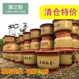 圣比莱陶瓷花盆大口径透气带托盘泥瓦盆陶土盆处理育苗紫砂陶瓷盆梅花盆 口径19cm拍两个发货，拍一个不发货 中等