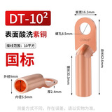 钟性DT铜鼻子铜接头DT10/16/25/35/50/70500平方接线端子堵油线耳鼻子 国标纯铜DT-10（1只）