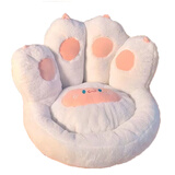 聪亭可爱手指飘窗椅宿舍小沙发五指猫爪坐垫飘窗懒人沙发 猫爪懒人沙发-白色50*40*12