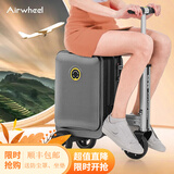 Airwheel爱尔威20英寸电动行李箱可骑行代步滑板车智能伸缩杆拉登机箱SE3S SE3S 黑色青春版