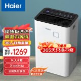 海尔（Haier） 除湿机/抽湿机 除湿量30升/天 家用轻音 净化吸湿器地下室档案室干燥机 30L/天 DE30J