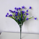 仿真蝴蝶兰花满天星假花塑料花绢花插花舞蹈拍摄客厅装饰花艺 蓝色