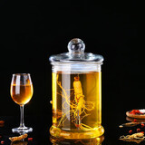 加厚无铅泡酒瓶带龙头选配15斤玻璃泡药酒坛无铅酵素桶加厚酿酒罐多种可选 9斤裸瓶无孔无龙头底座