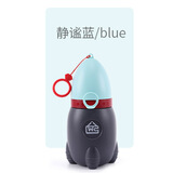 贝可斯儿童尿壶夜间男孩便携式宝宝小便器小孩夜壶女童外出旅行家用尿罐 【静谧蓝】亲肤软硅胶壶口 尿壶+防水收纳袋+清洁刷