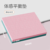 健腹轮跪垫平板支撑垫护肘垫加厚便携式健身运动瑜伽平衡垫家用 青粉双色50*40*4cm