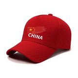 LSFN中国运动会国家队棒球帽子奥运会男女鸭舌帽团体户外遮阳棒球帽子 红色-一抹红CHINA 可调节款-【30至65厘米】