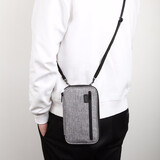 GOX旅行出差证件包 便携式挂脖子随身包收纳包 多功能大容量护照夹  舞灰龙