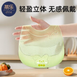 蒂乐宝宝吃饭围兜硅胶防水儿童辅食饭兜婴儿围嘴幼儿喂饭口水兜兜 「蝴蝶结」小绿兔-3D超薄