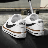 耐克（NIKE）男鞋板鞋 25春夏新款时尚运动鞋舒适耐磨低帮运动休闲鞋滑板鞋 COURT LEGACY/白棕/偏小半码 40.5