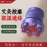 启春堂艾小星艾灸罐扶阳罐砭石按摩器刮痧经络刷家用工具颈椎热敷 【砭石款】艾小星1台【12颗艾柱】