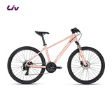 Liv丽以芙MEME 1咪咪1油压碟刹26英寸24速轻便变速山地自行车 全消光亮粉 26×16 S 建议158-170cm