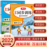名师教你同步训练 小学语文+数学二年级上册RJ人教版2022秋季(配教材讲解视频)课堂笔记天天练