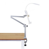 云之爵抬头看书架阅读架读书架懒人书架悬臂升降看书神器儿童立式桌面书支架考研读书阅读看书支架可调节书夹 桌面带环形灯